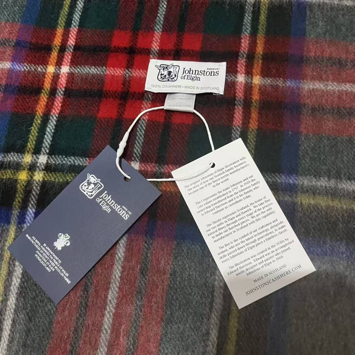 Johnstons ジョンストンズ カシミア 大判ストール マフラー_画像3
