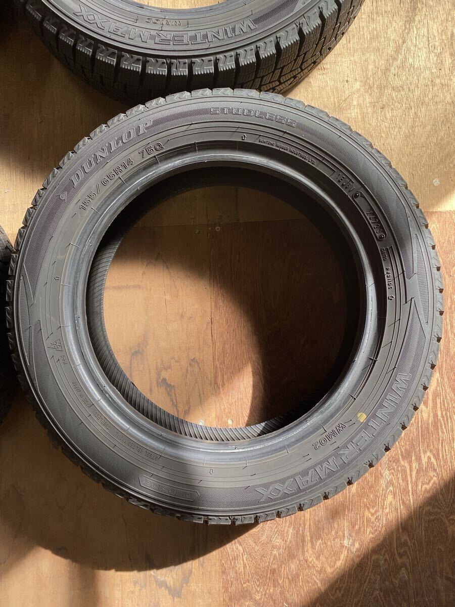 バリ溝 ★2023年製★ 155/65 R14 DUNLOP WINTERMAXX スタッドレスタイヤ_画像2