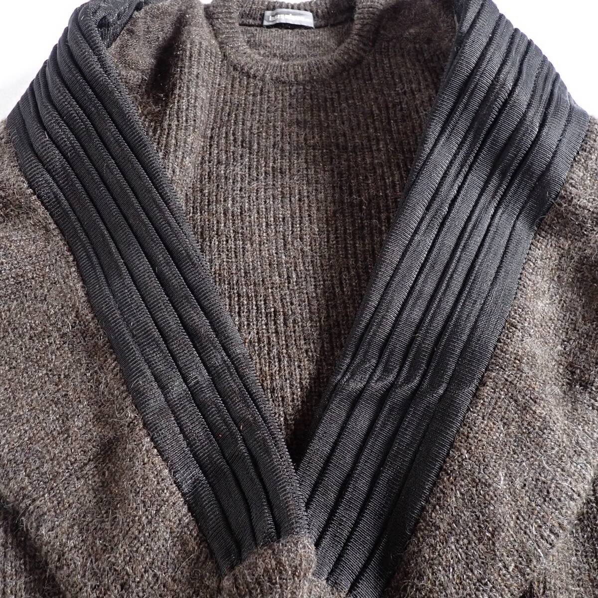 【80s 筆タグ オンリミット期】状態良好 イッセイ ミヤケ メン ISSEY MIYAKE MEN ラインデザイン セーター ニット アーカイブ ヴィンテージ_画像2