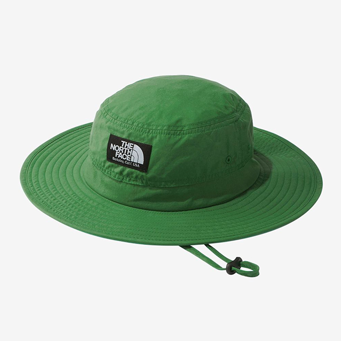 【新品】ノースフェイス ハット キッズ 緑 M THE NORTH FACE ホライズンハット 紐付き 帽子 ブランド UVケア 紫外線対策 NNJ02312_画像2
