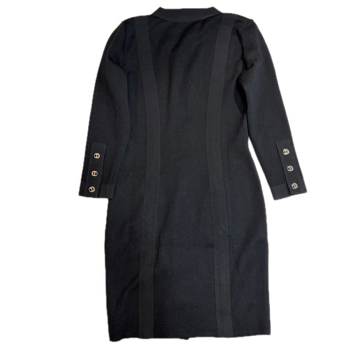 Salvatore Ferragamo Salvatore * Ferragamo MIDI dress б/у одежда vintage Италия черный V шея женский M размер 