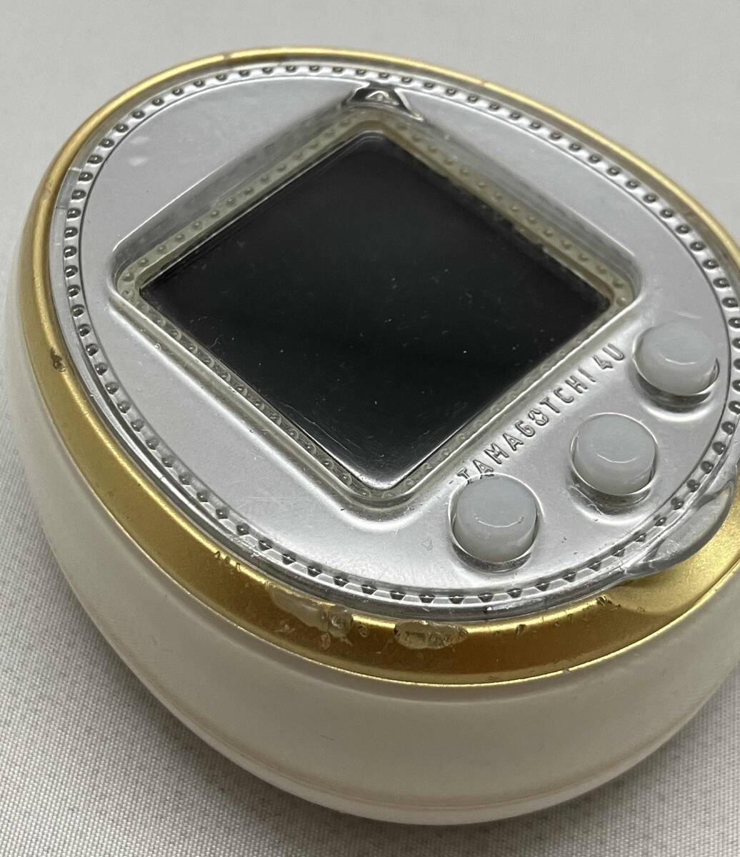 ジャンク ★BANDAI たまごっち4U ホワイト_画像4