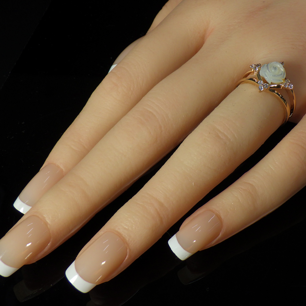 K10 リング ローズ 3.7g 薔薇 10号 ゴールド 石種不明_画像9