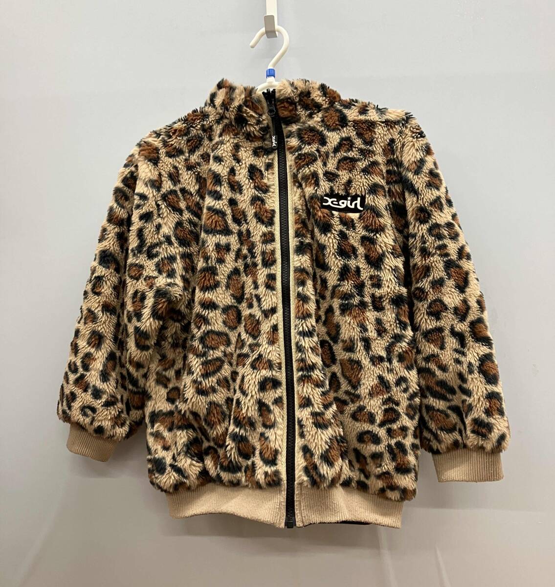 ★【X-girl Stages】ブルゾン アウター フェイクファーリバーシブル ヒョウ柄 キッズ_画像5