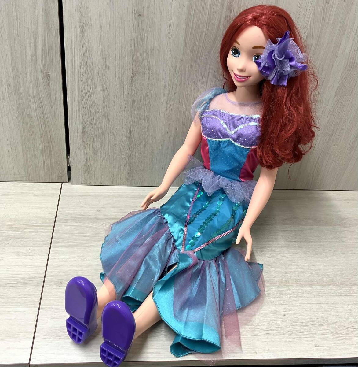 ジャンク リトルマーメイド アリエル 全長約95cm ディズニー ドール 人形_画像1
