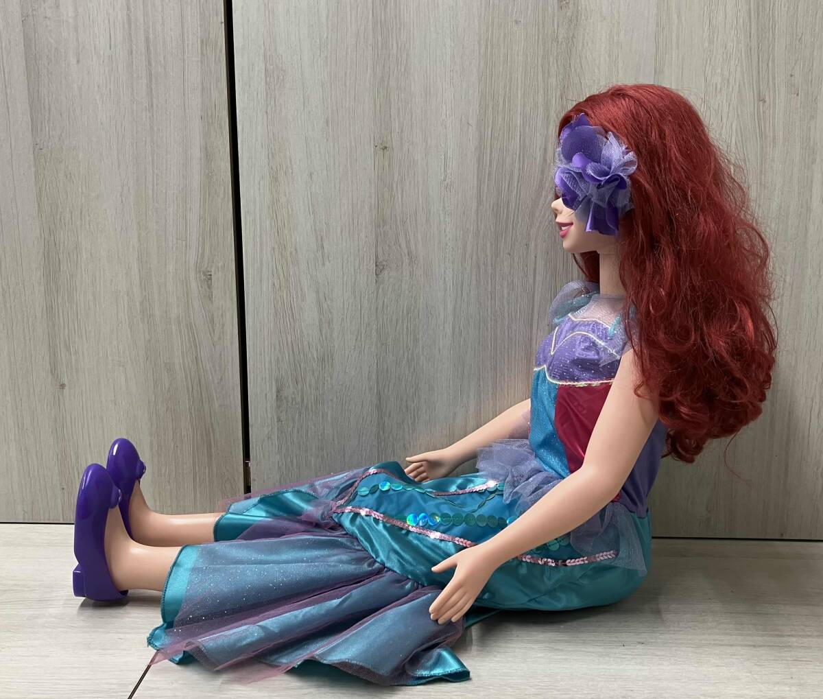 ジャンク リトルマーメイド アリエル 全長約95cm ディズニー ドール 人形_画像3