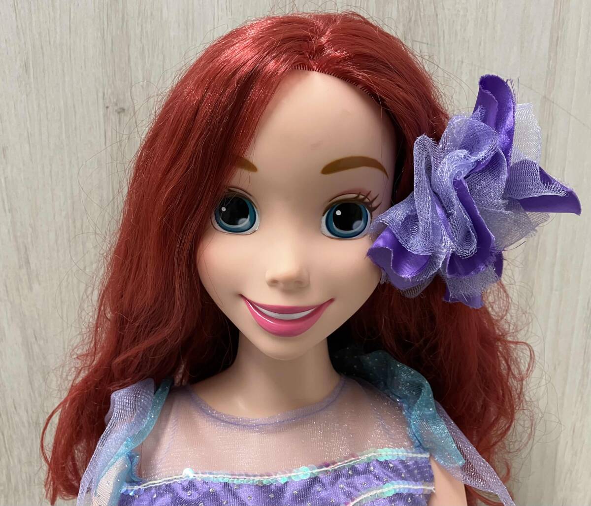 ジャンク リトルマーメイド アリエル 全長約95cm ディズニー ドール 人形_画像2