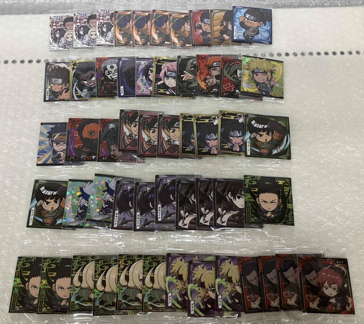 11-44 NARUTO ナルト にふぉるめーしょん ウエハースシール まとめて 約100枚_画像2