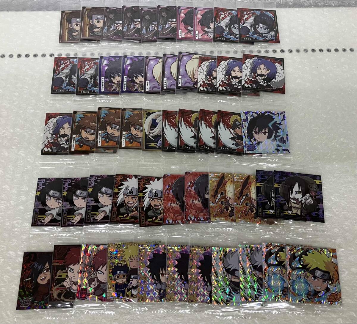 11-44 NARUTO ナルト にふぉるめーしょん ウエハースシール まとめて 約100枚_画像3