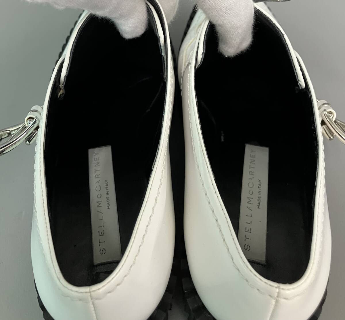 Stella McCartney ステラマッカートニー 580202 シューズ 24㎝ ホワイト イタリア製_画像5