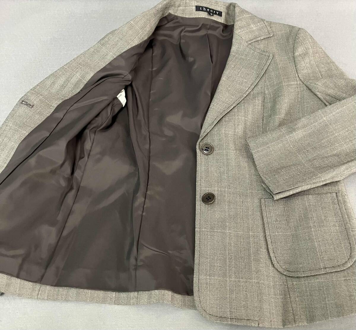 theory セオリー　ウール混　パンツスーツ　サイズ2 茶系_画像3