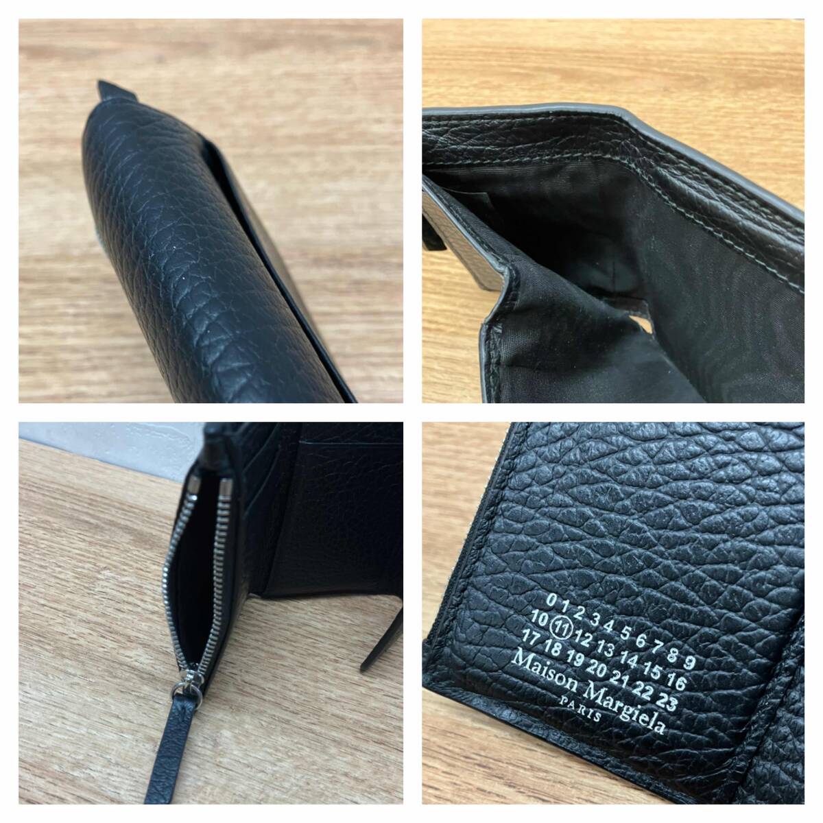★ Maison Margiela メゾン マルジェラ 三つ折り財布 SA3UI0010 P4455 T8013 黒 ミニウォレット_画像5
