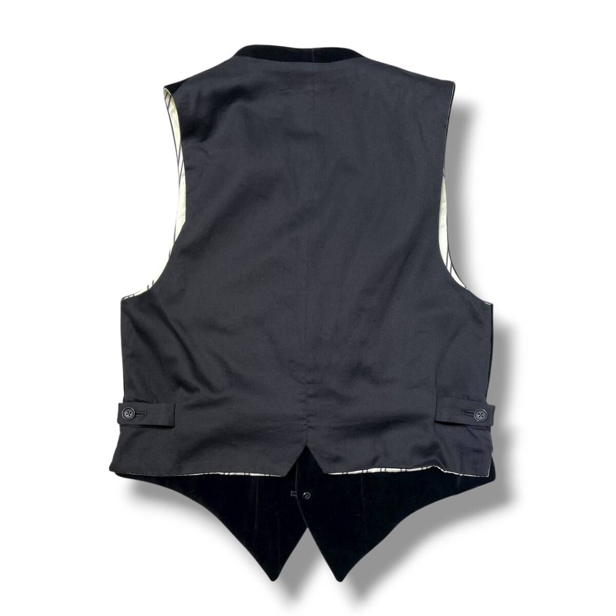 22AW YOHJI YAMAMOTO POUR HOMME ベスト コットンベルベットベスト サイズ2 HE-V04-019 ヨウジヤマモトプールオム 店舗受取可_画像2