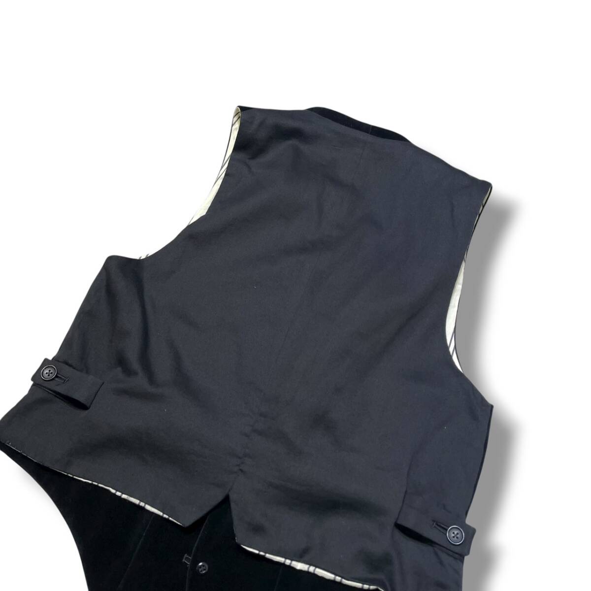 22AW YOHJI YAMAMOTO POUR HOMME ベスト コットンベルベットベスト サイズ2 HE-V04-019 ヨウジヤマモトプールオム 店舗受取可_画像4