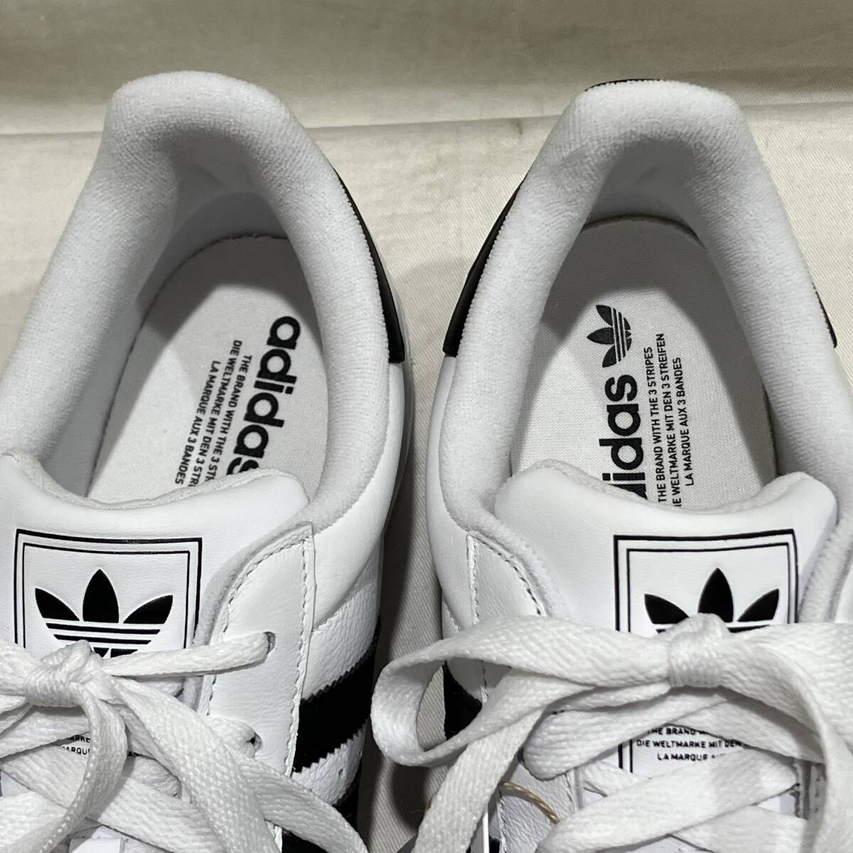 adidas спортивные туфли super star Ⅱ size 28.0 белый Adidas магазин квитанция возможно