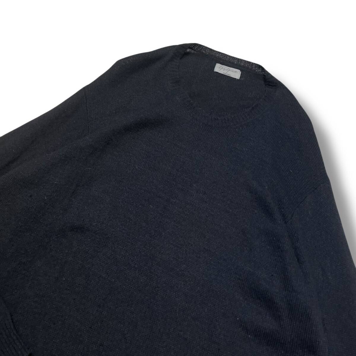 12aw YOHJI YAMAMOTO POUR HOMME ニット カシミヤ混アシンメトリーニット HD-K86-189 サイズ3 ヨウジヤマモトプールオム_画像3