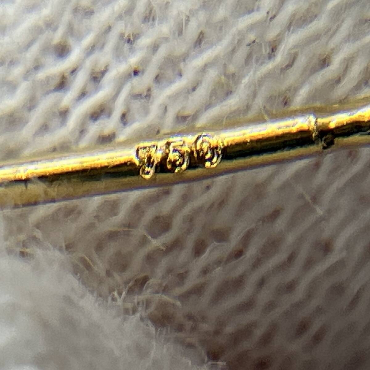 本体のみ K18 18金 ゴールド 総重量約 1.1g ロングピアス_画像5