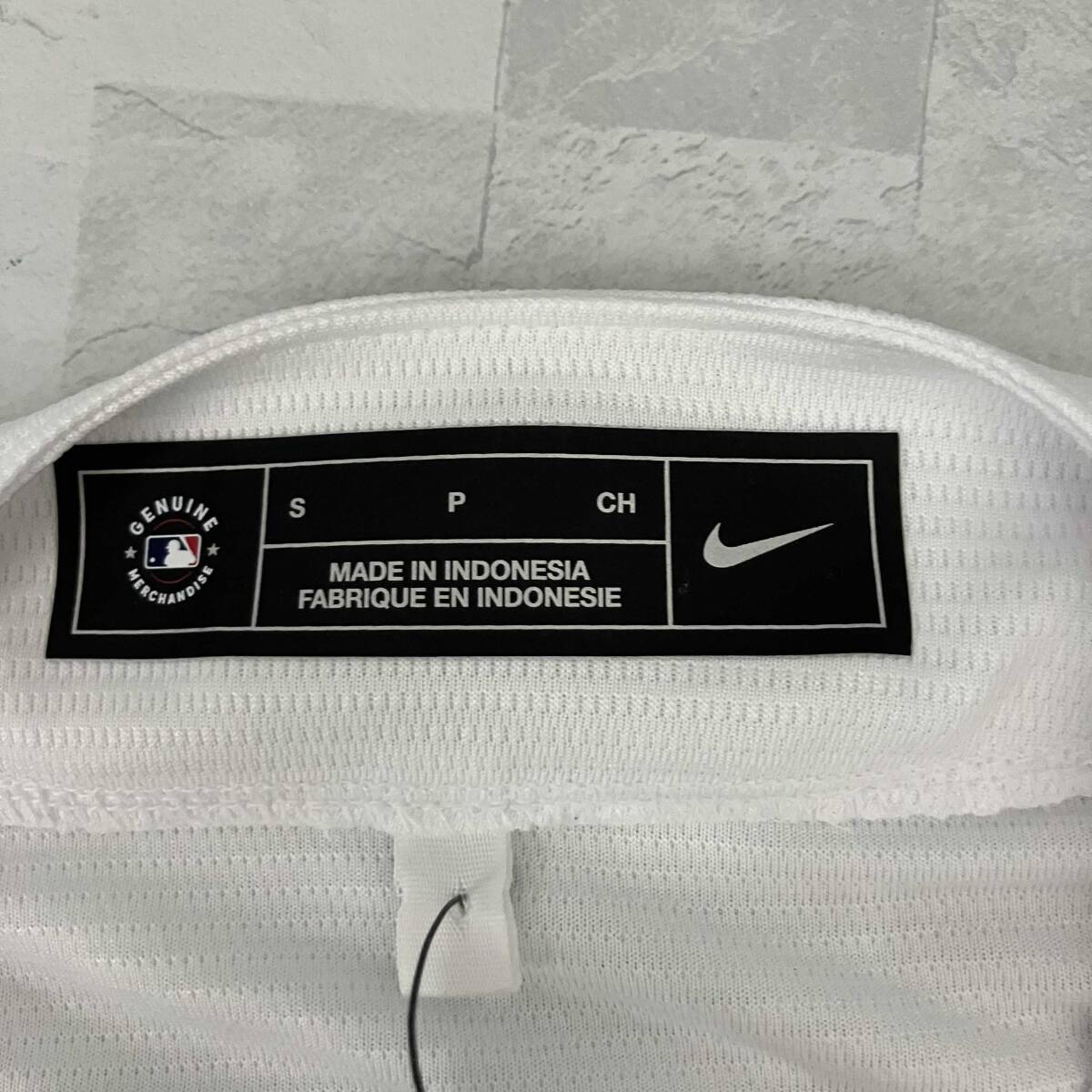 NIKE ナイキ 半袖シャツ MLB ロサンゼルスドジャース 山本由伸 ホームユニフォーム メンズ Sサイズ ホワイト タグ付き美品_画像4