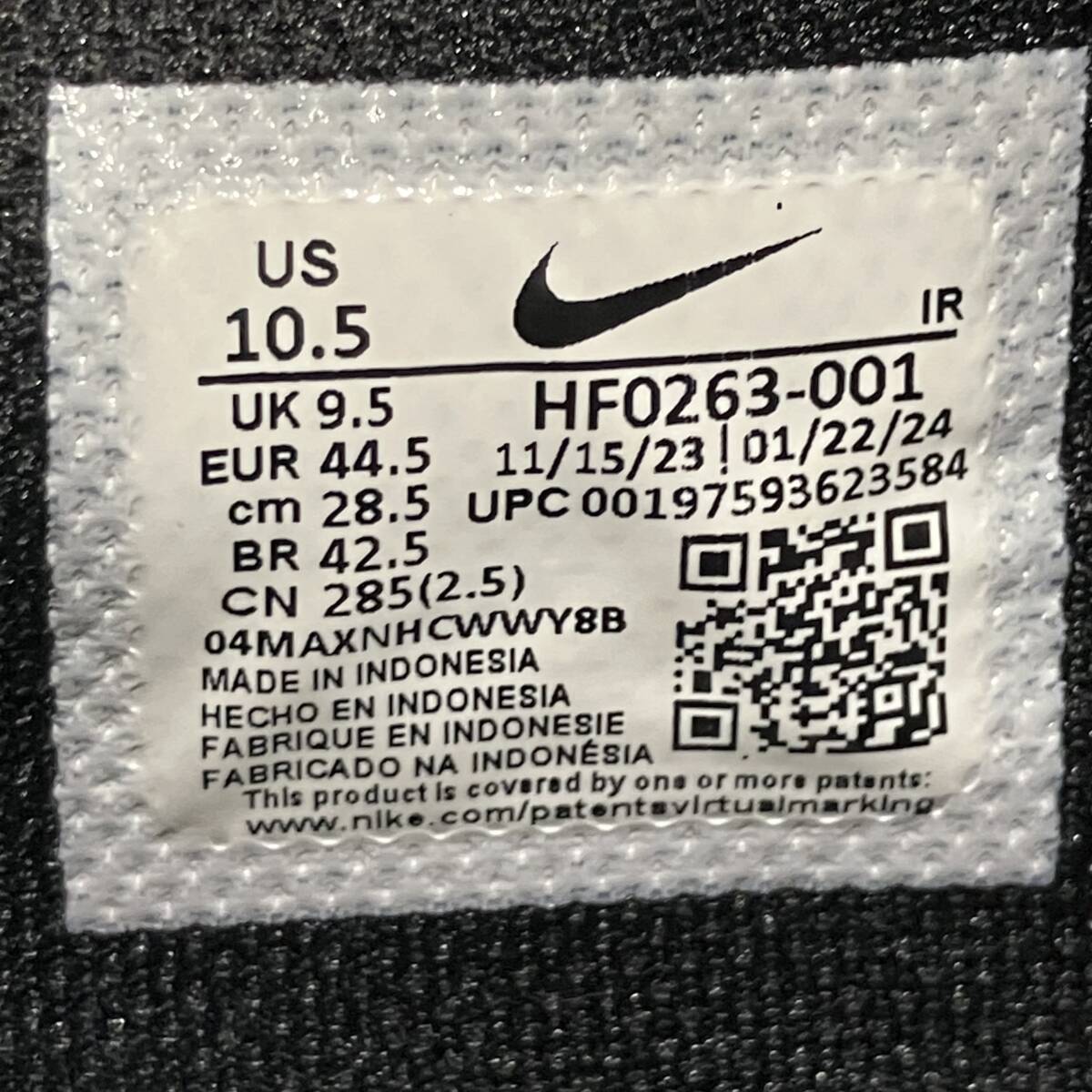 NIKE スニーカー CORTEZ TXT size 28.5 ブラック ナイキ 店舗受取可_画像6