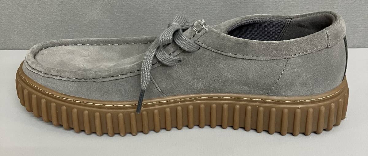 clarks クラークス スエードローファー メンズ 26.5cm グレー　ワラビー_画像2