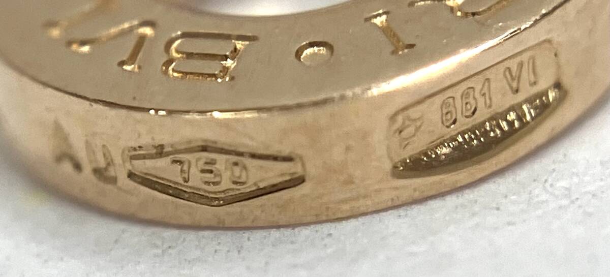 【新品仕上げ済み】BVLGARI ブルガリ B-zero1 K18 750 ブレスレット 7.4g 20cm ケース有り_画像7