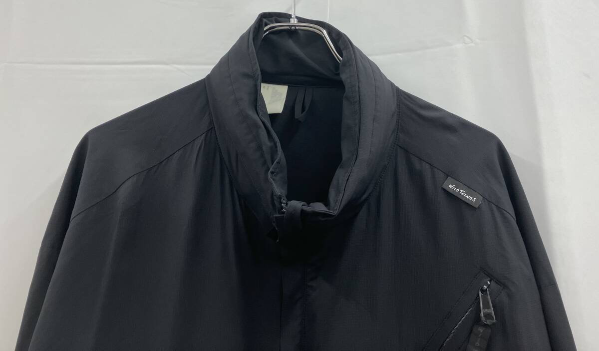 N.Hoolywood × WILD THINGS エヌハリウッド×ワイルドシングス ナイロンジャケット 9212-BL02-004 日本製 サイズ40 ブラック 通年_画像3