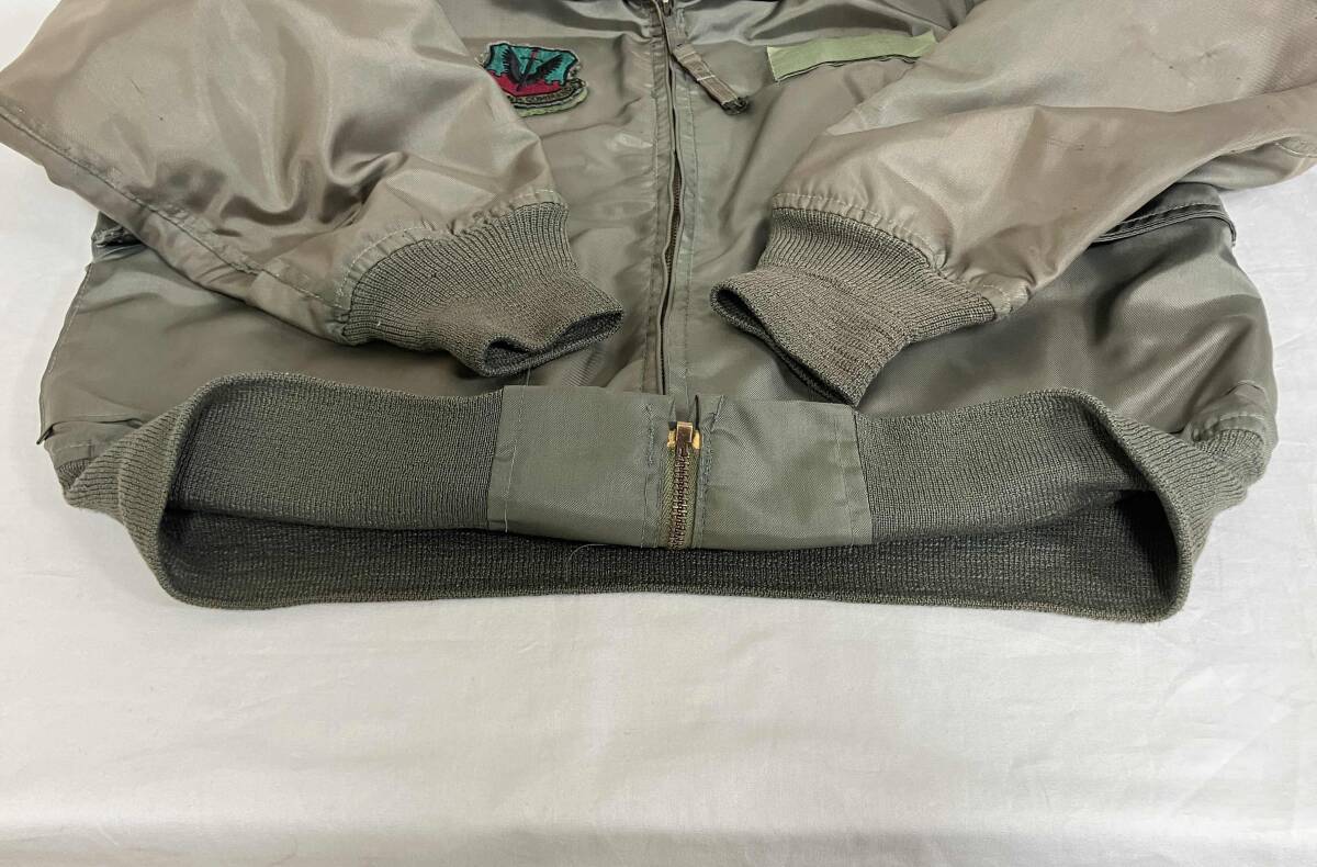 80's US ARMY CWU-36/P フライトジャケット ALPHA社製 サイズLARGE DLA-10-87 87年納品_画像7