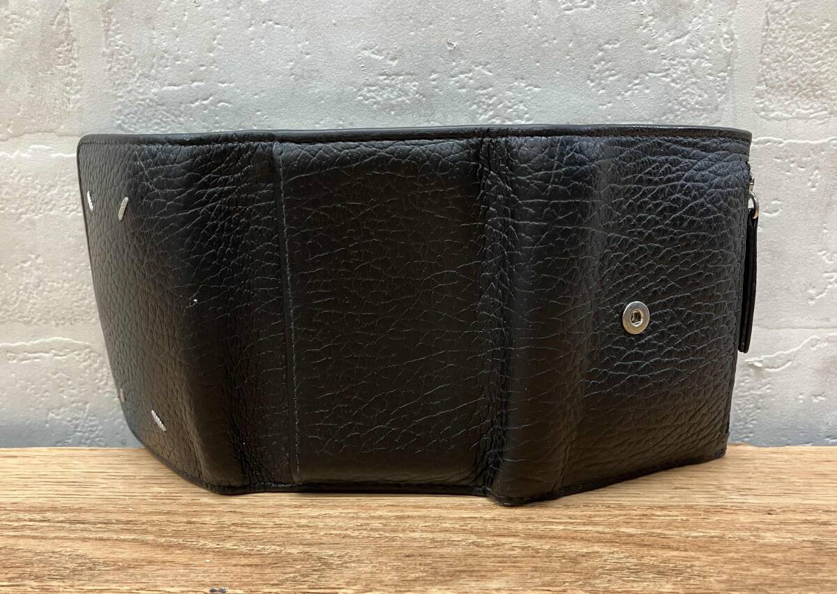 ★ Maison Margiela メゾン マルジェラ 三つ折り財布 SA3UI0010 P4455 T8013 黒 ミニウォレット_画像4
