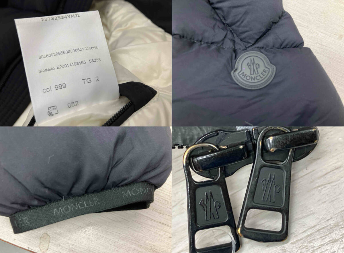 MONCLER E20914198155 53333 WILMS ダウンジャケット ブラック 表記サイズ2 店舗受取可_画像5