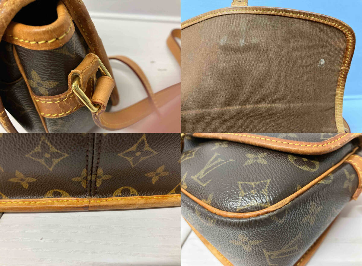 ジャンク LOUIS VUITTON ルイヴィトン モノグラム ソローニュ SL1022 ダークブラウン ショルダーバッグ_画像8