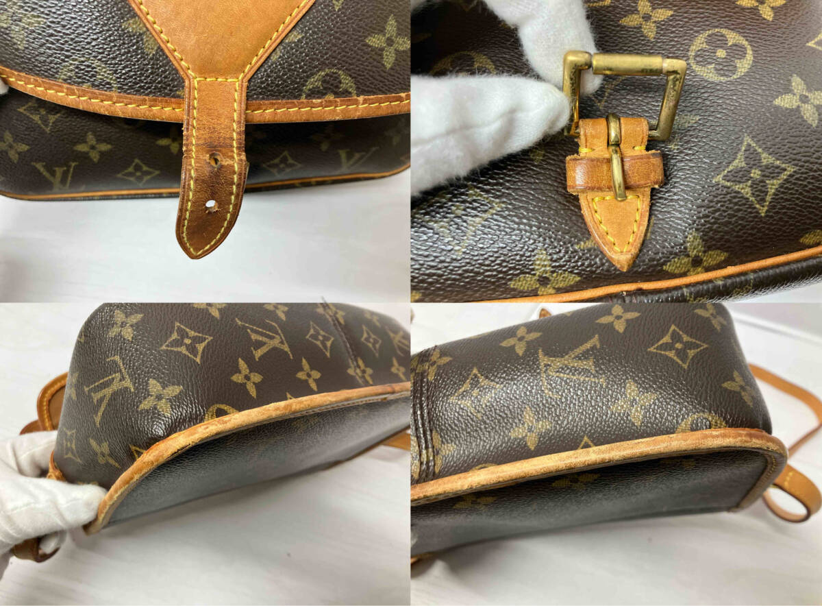 ジャンク LOUIS VUITTON ルイヴィトン モノグラム ソローニュ SL1022 ダークブラウン ショルダーバッグ_画像7