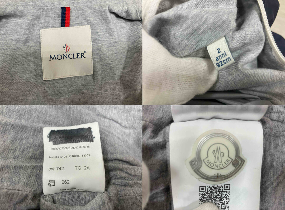 MONCLER／アウター／パーカーブルゾン／ネイビー ／サイズ92cm／モンクレール_画像4