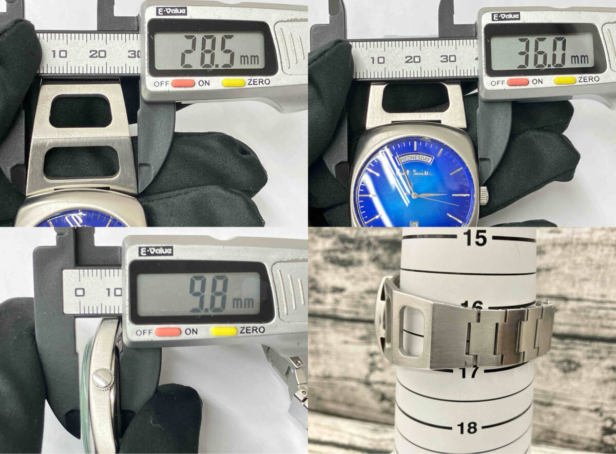 [Paul Smith]6150-H18831 часы кварц батарейка заменен Paul Smith наручные часы мужской б/у 