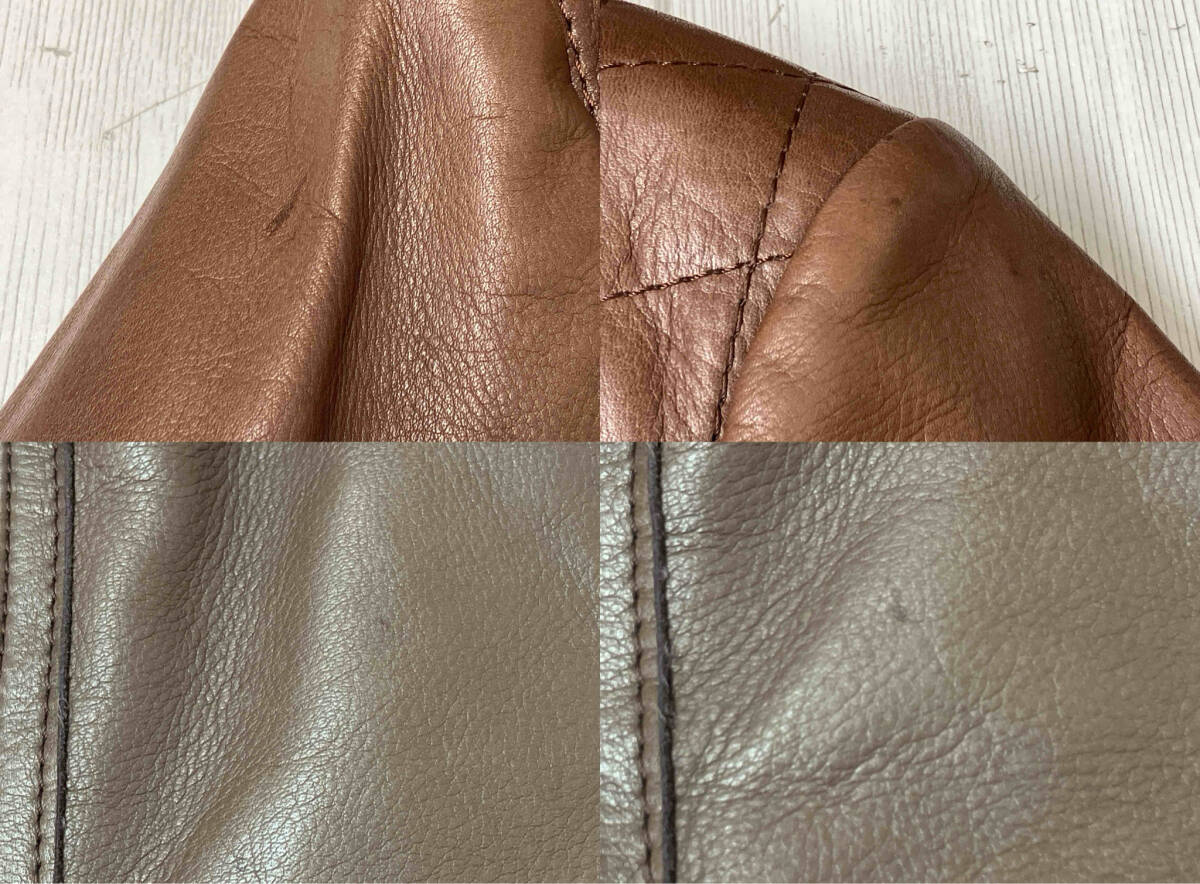 REDMOON レッドムーン ダブルライダース サイズ38 ブラウン_画像9