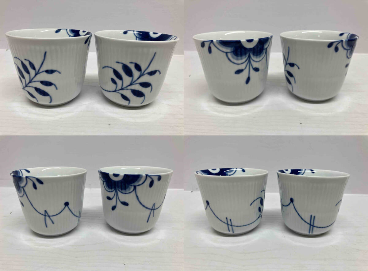 ROYAL COPENHAGEN ロイヤルコペンハーゲン ブルーフルーテッド メガカップ 2個 口径:約9.5cm 高さ:約8.5cm 付属品は画像のものが全てです_画像2