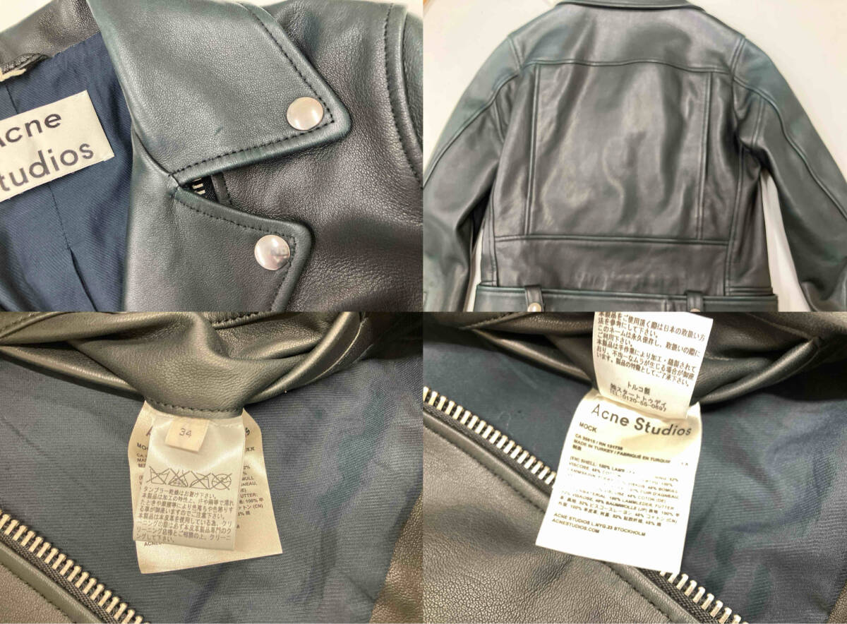 Acne Studios シングルライダース　サイズSメンズブラック_画像7