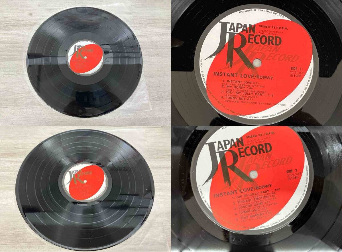 BOΦWY 【帯有】【LP盤】インスタント・ラヴ(3,900円)_画像9