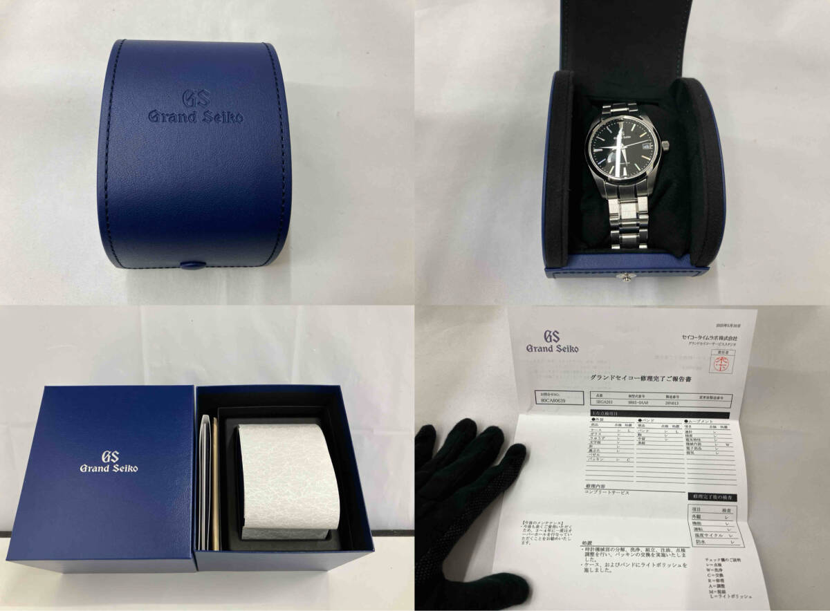 OH済 グランドセイコー ヘリテージコレクション SBGA203 スプリングドライブ GRAND SEIKO 箱説保証書付 パワーリザーブ 9R65-0AA0 裏スケ_画像10