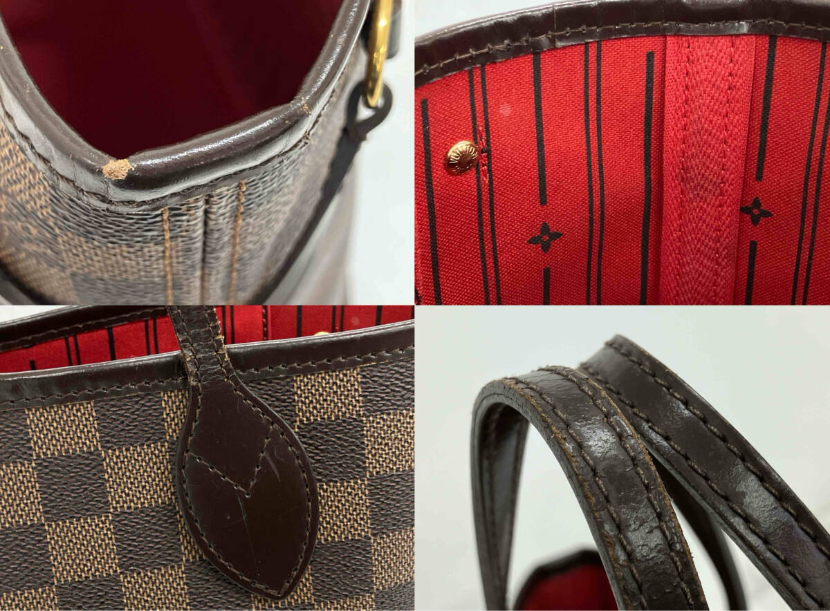  оценка документы LOUIS VUITTON Damier ebenneva- полный PM N51109 большая сумка ручная сумочка Brown женский Louis Vuitton MB5009