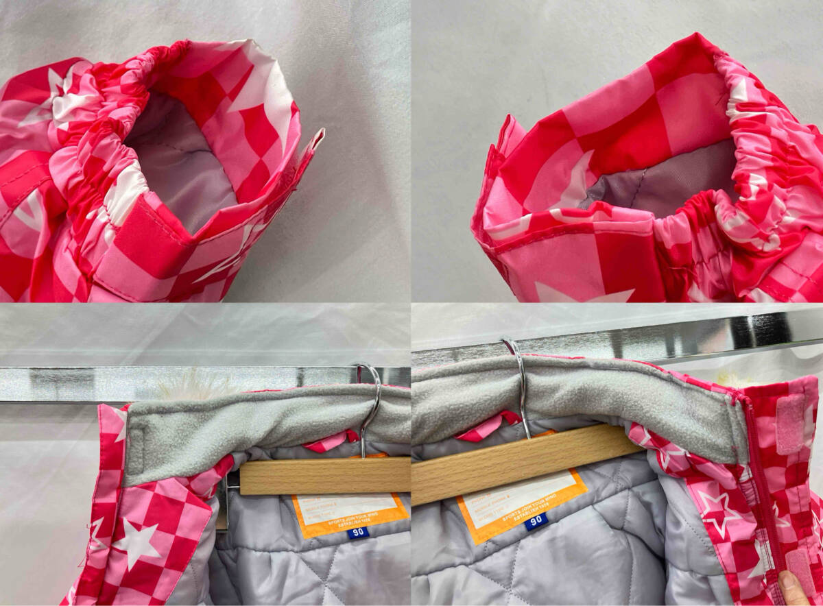 カロライン/スキーウェア上下/2263980/ピンク×グレー/サイズ90_画像5