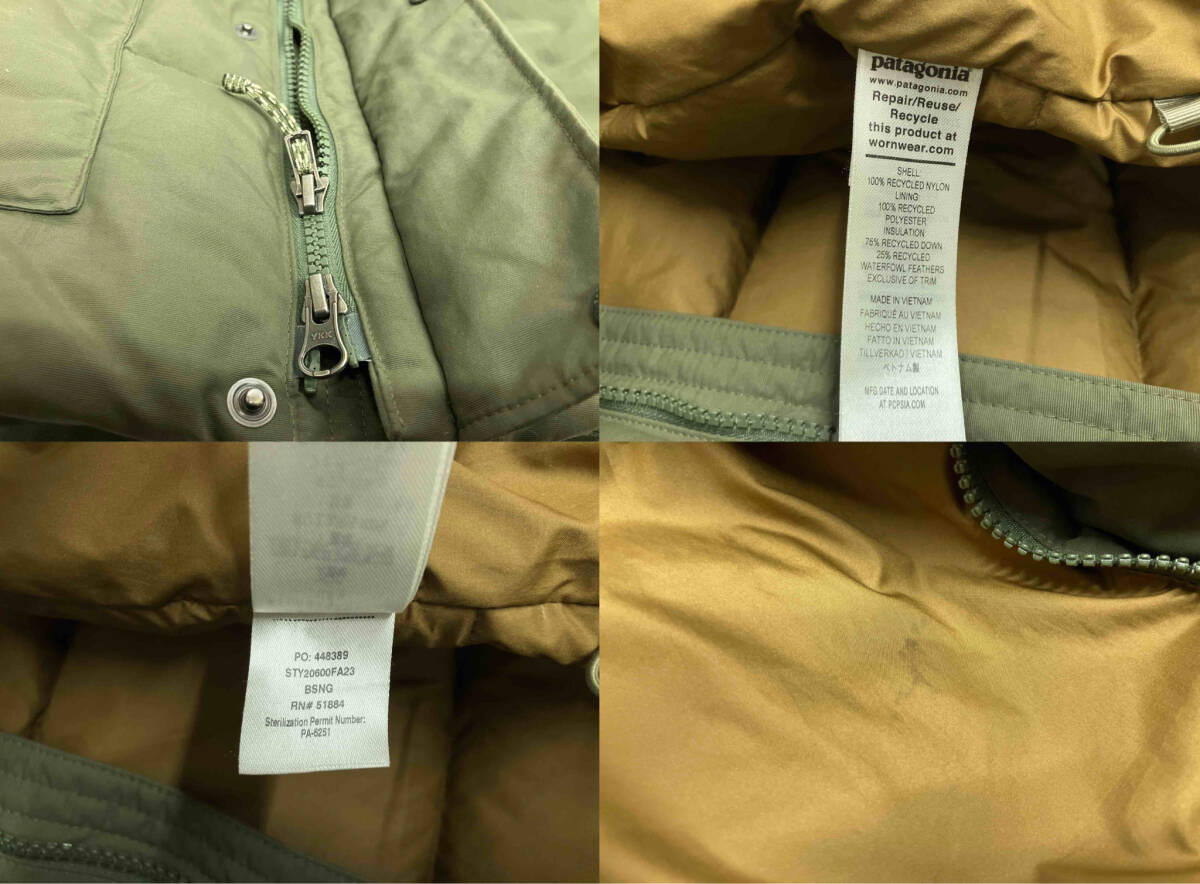 Patagonia パタゴニア 20600FA23 ダウンジャケット グリーンカーキ GRN KH サイズ:XL 冬 店舗受取可_画像7