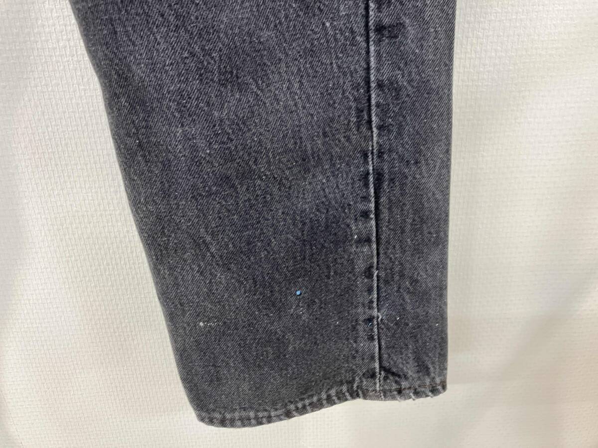 Levi's リーバイス ブラックデニムパンツ ジーンズ W34 L32 501-0658 灰色 グレー メンズ ボタン裏653刻印 USA製 ボタンフライ_画像8