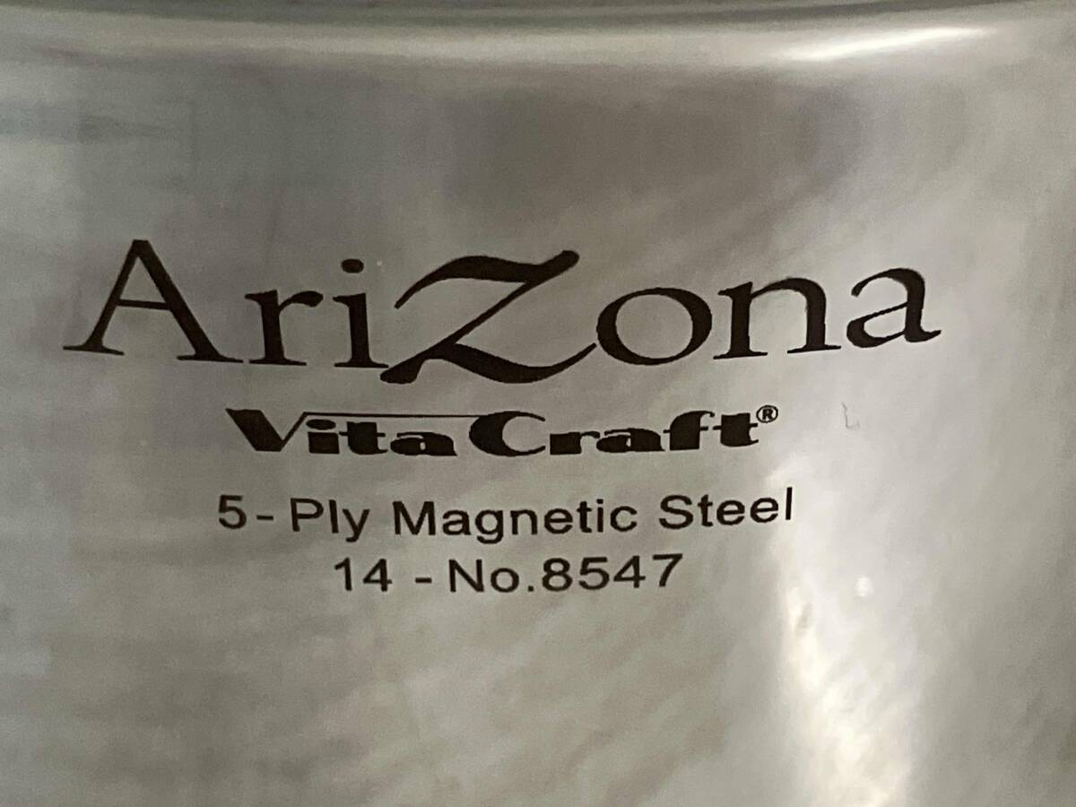 [ не использовался товар ]Vita Craftbita craft кастрюля с двумя ручками 24cm 5.7L прямой огонь IH соответствует кухня без коробки .