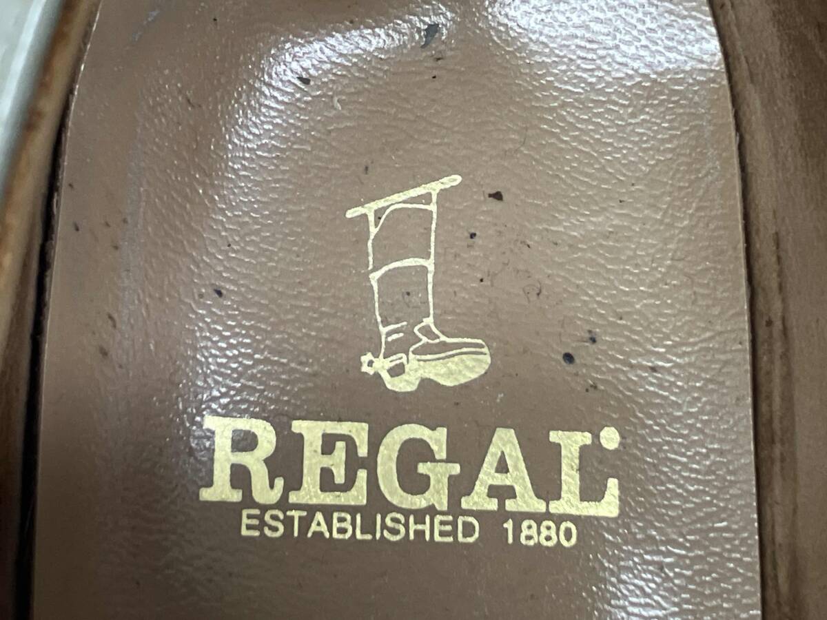 REGAL／サドルシューズ／グレー／ブラック／26cm_画像6
