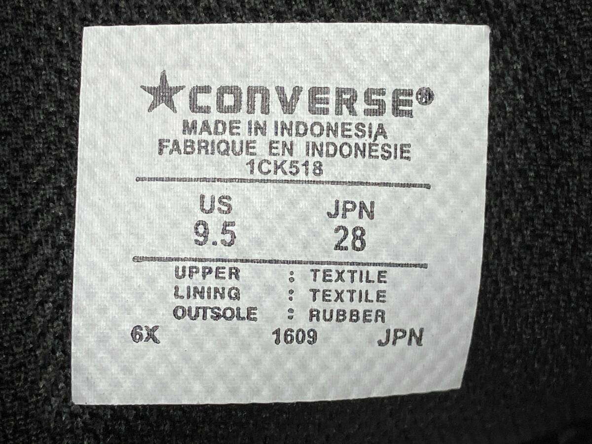 CONVERSE/スニーカー/1CK518 ブラック サイズ28cm ローカット_画像6