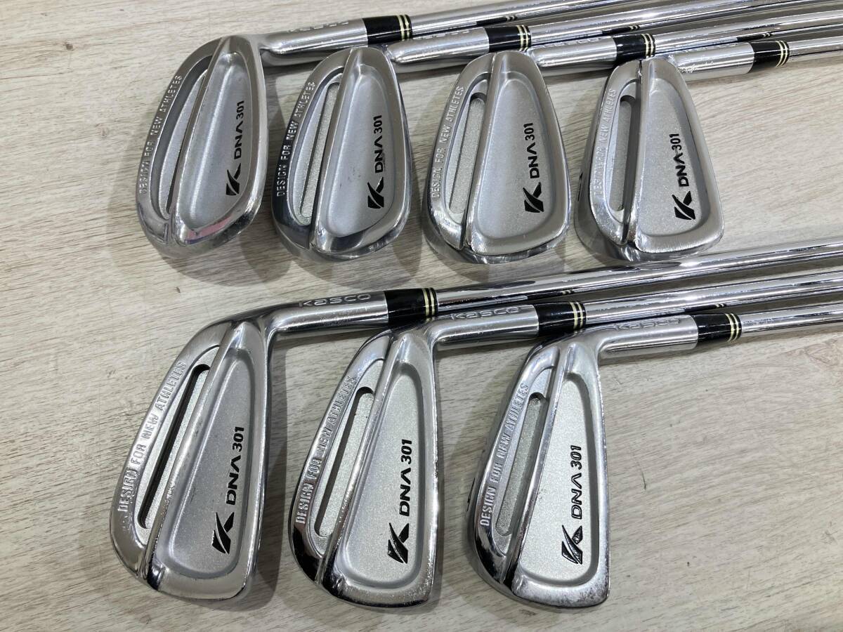 Kasco キャスコ DNA 301 PRECISION Super Lite FLEX-R #4,5,6,7,8,9,P ７本アイアンセット_画像1