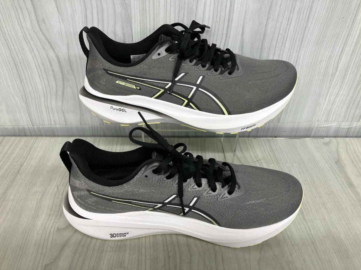 ASICS アシックス GT-2000 13 Extra Wide ランニングシューズ メンズ グレー ホワイト 26cm_画像3
