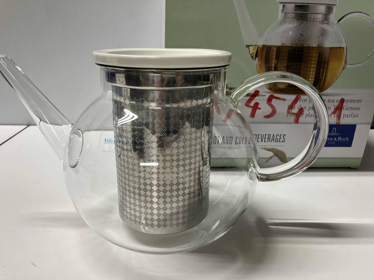 Villeroy&Boch ビレロイ＆ボッホ ホット コールド ティーポット ガラス製35 1/4oz_画像1