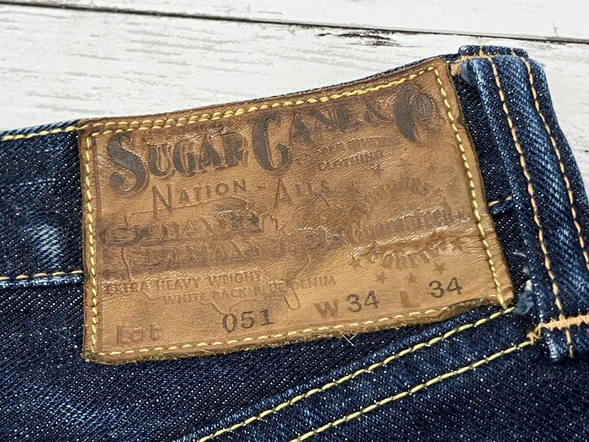 SUGAR CANE デニムパンツ／W34 L34／シュガーケイン／ジーンズ_画像7