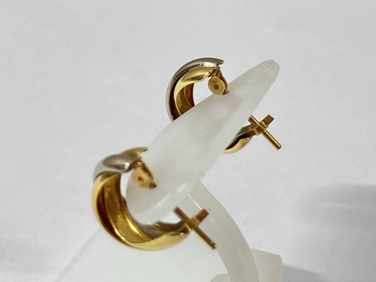 K18ゴールド 総重量約1.2g ピアス_画像3